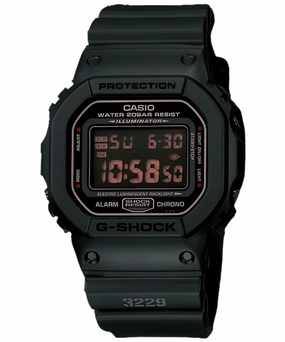 G-Shock Digital Black Dial Black Resin Band Watch DW5600MS-1D