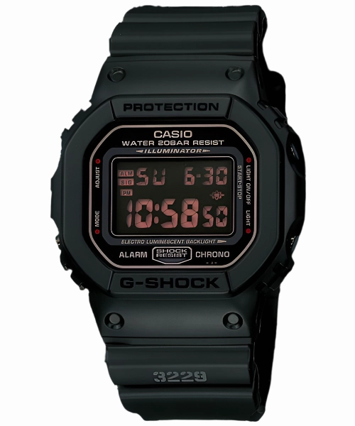 G-Shock Digital Black Dial Black Resin Band Watch DW5600MS-1D