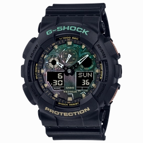 G-Shock Digital Black Resin Band Men's Watch GA100RC-1A