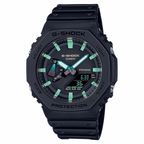 G-Shock Digital Black Resin Band Men's Watch GA2100RC-1A
