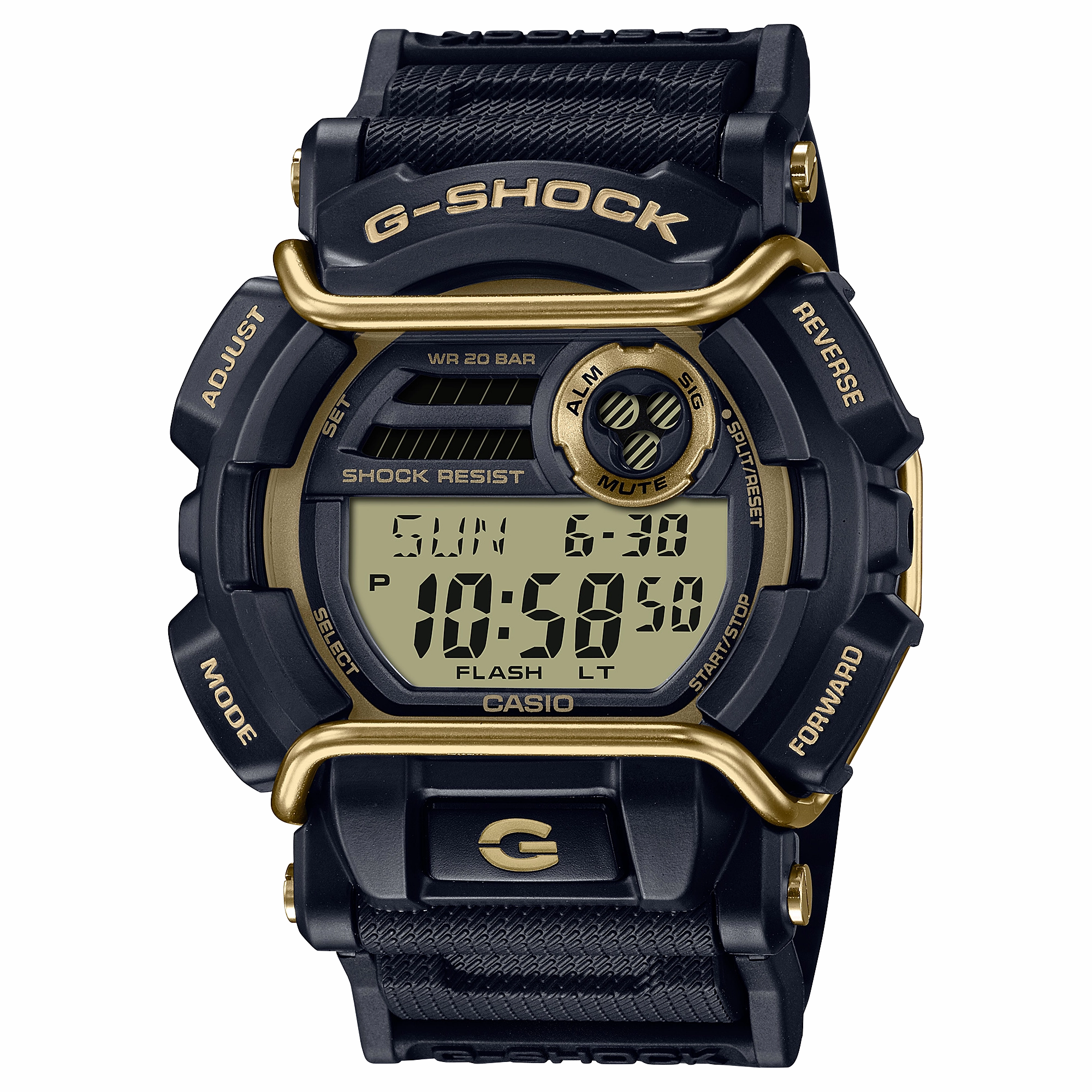 G-Shock Digital Protect Black Resin Band Watch GD400GB-1B2