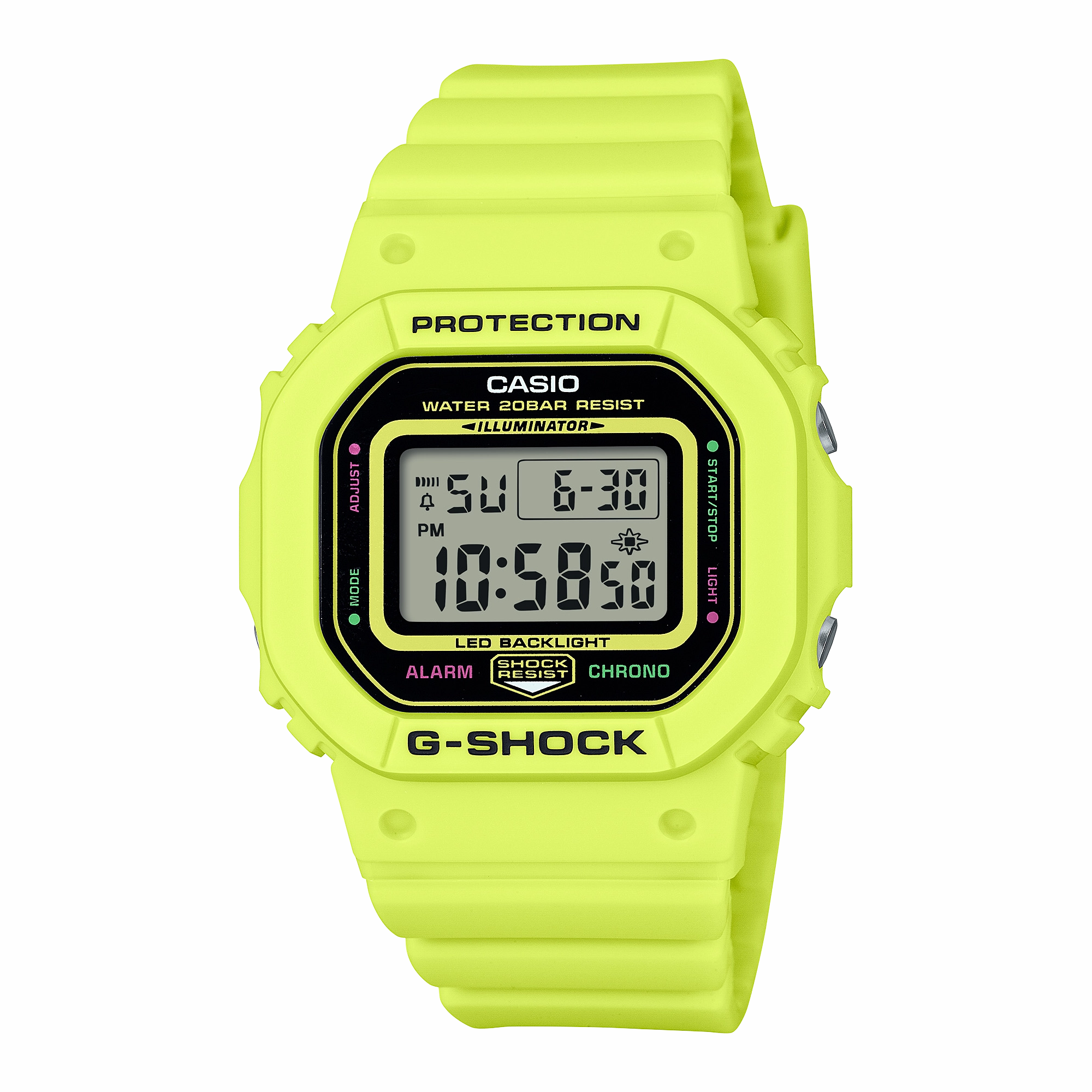 G-Shock Digital Yellow Resin Band Watch GMDS5600EP-9D