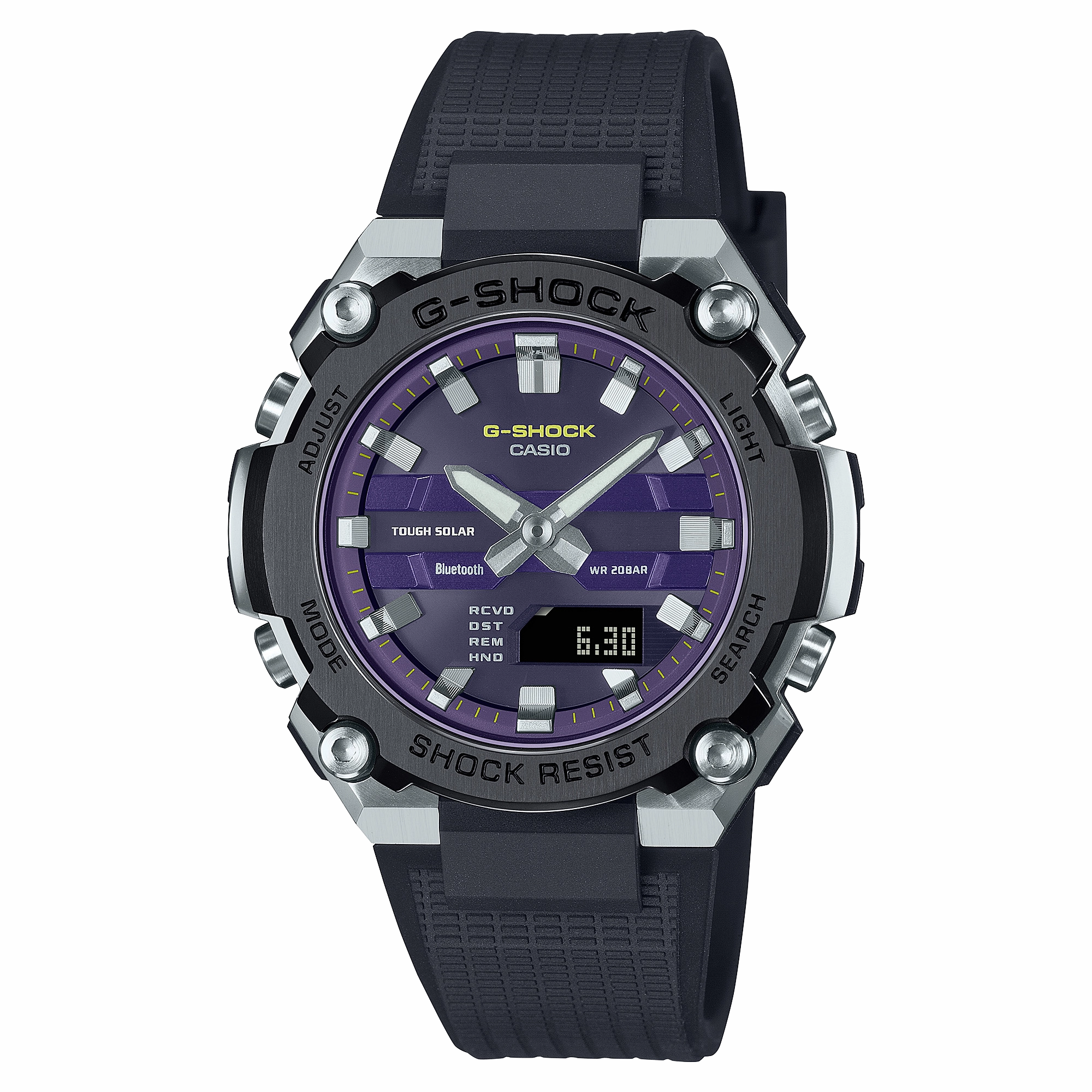 G-Shock DUO G-Steel Mid Thin Black Resin Band Watch GSTB600A-1A6