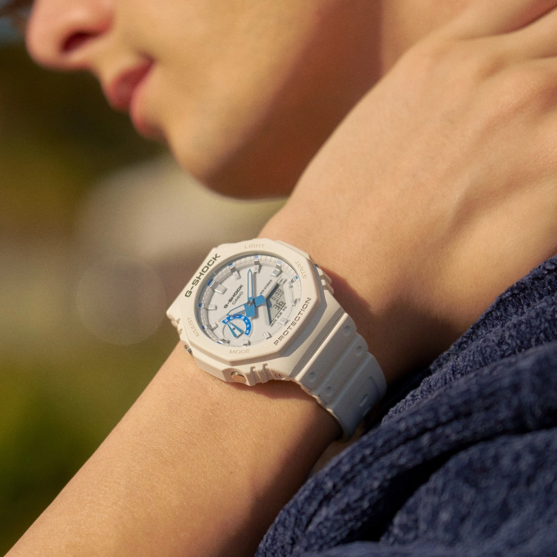 G-Shock Duo Sea of Star Glow White Resin Band Watch GA2100HDS-7A