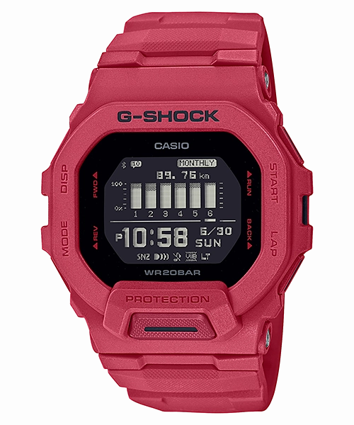 G-Shock G-Squad Distance Data Watch GBD200RD-4D