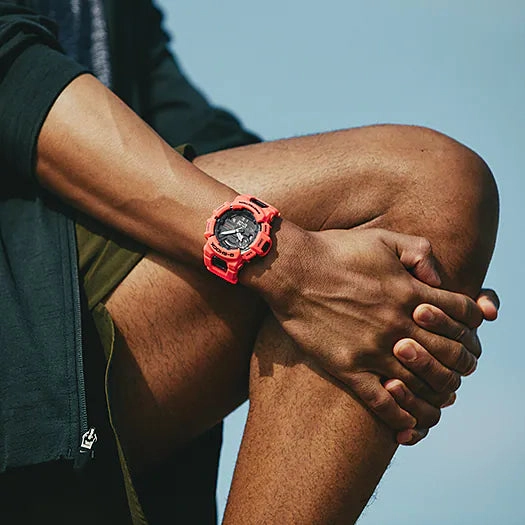 G-Shock G-Squad Red Resin Band Watch GBA900-4A