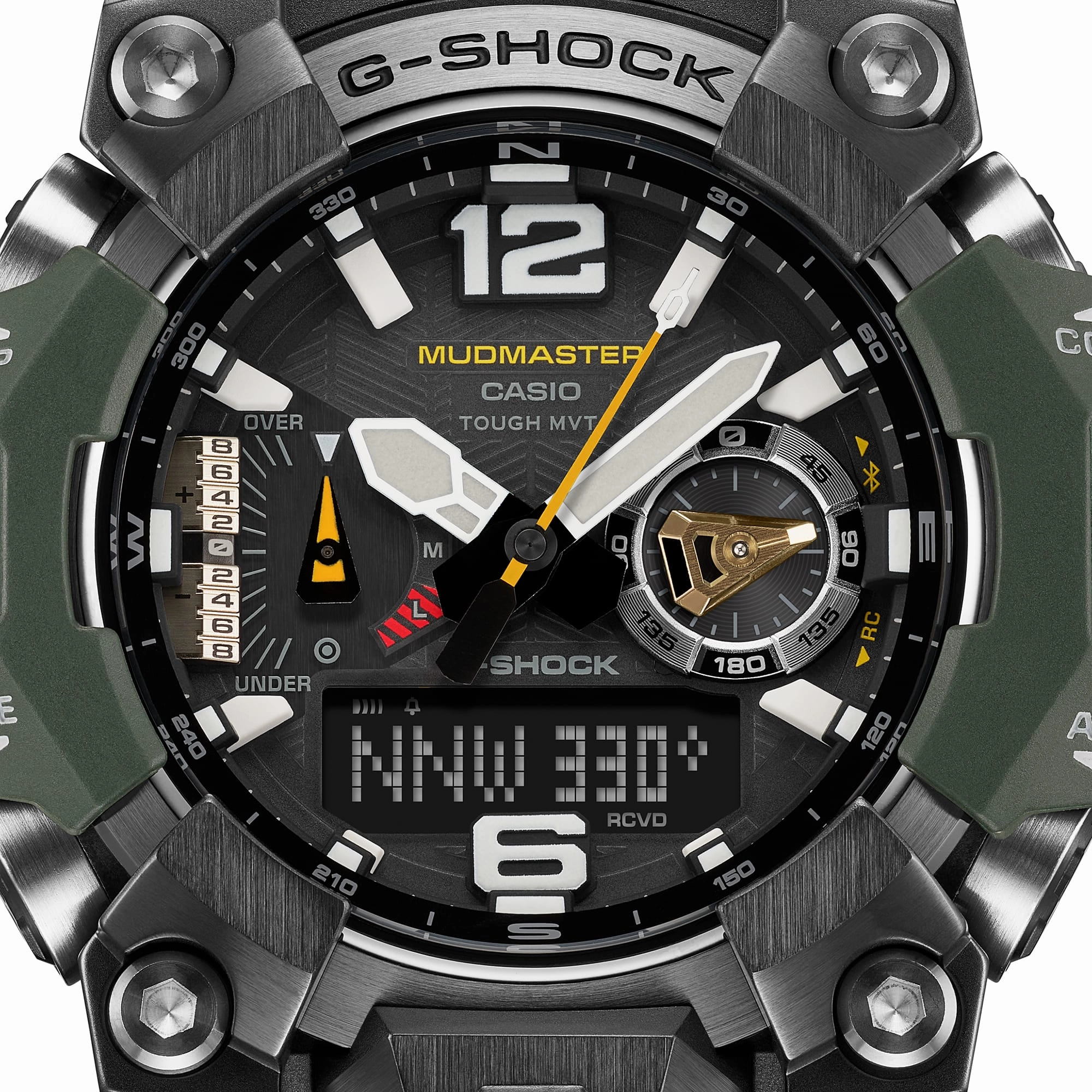 G-Shock Master of G-Land Mudmaster Red Dial Resin Band Watch GWGB1000-3A