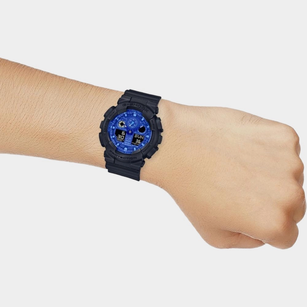G-Shock Men's Analog-Digital Resin Watch G1238 - GA-100BP-1ADR