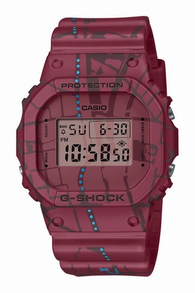 G-Shock Red Resin Band Watch DW5600SBY-4D