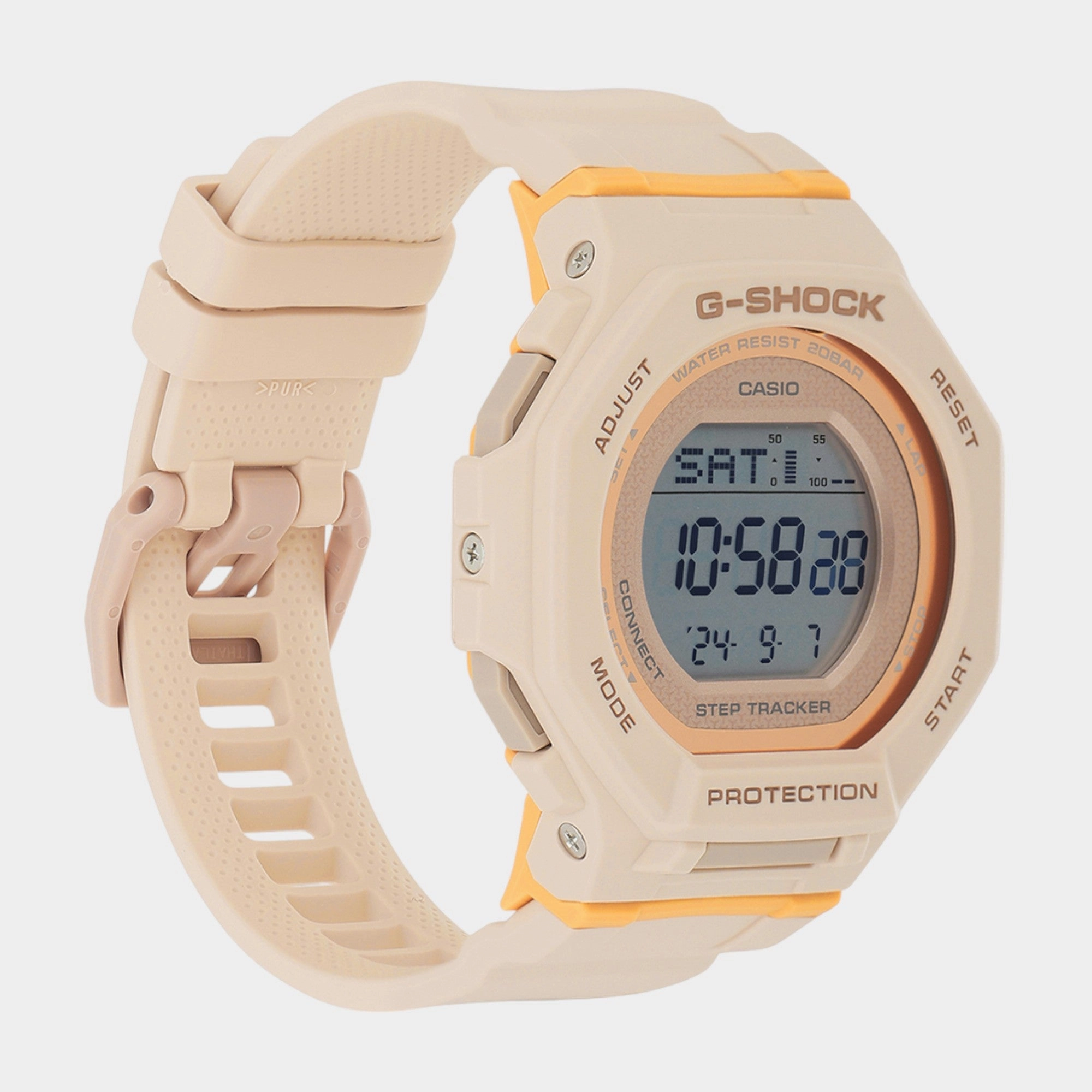 G-Shock Women Quartz Orange Dial Digital Resin Watch GMD-B300-4DR G1619