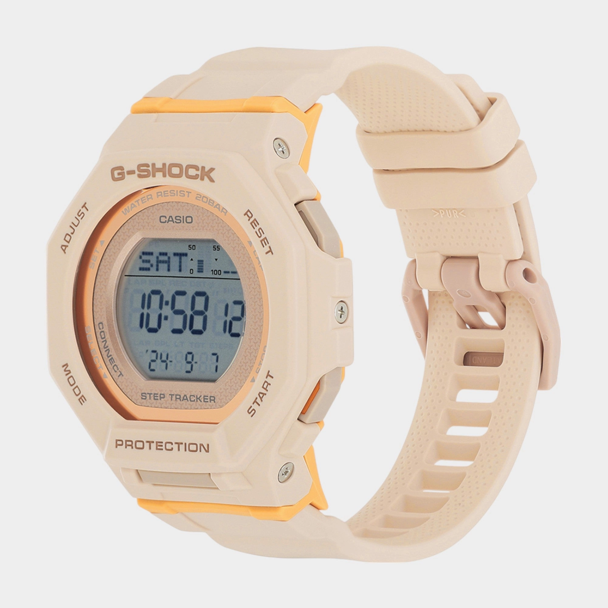G-Shock Women Quartz Orange Dial Digital Resin Watch GMD-B300-4DR G1619
