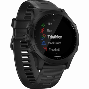 Garmin Unisex Smartwatch - Forerunner 945 Black Dial Silicone Strap | 010-02063-00