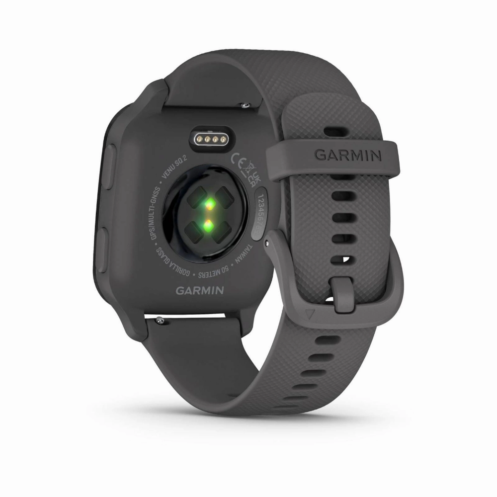 GARMIN VENU SQ 2 GRAY SILICONE STRAP UNISEX SMARTWATCH GM-010-02701-80