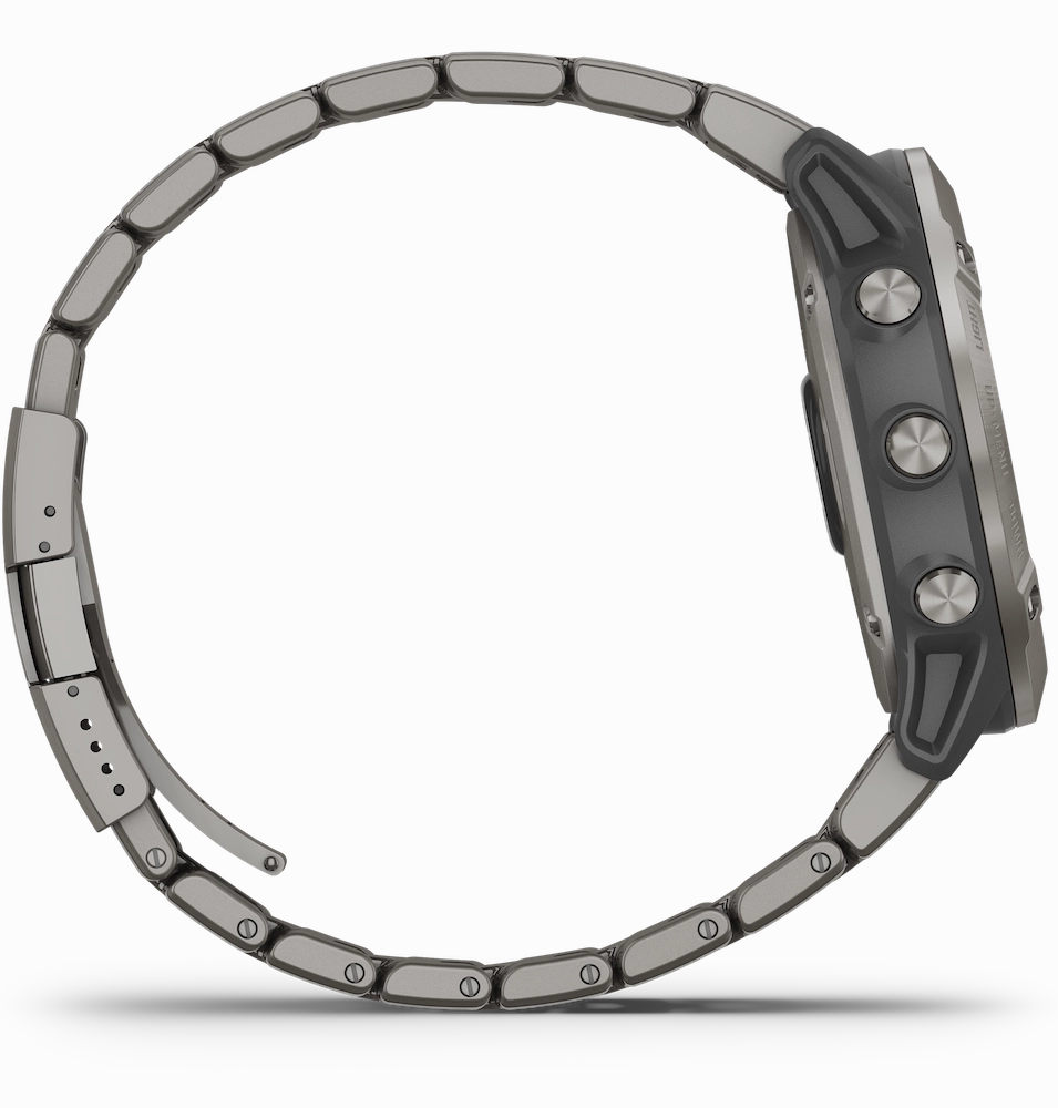 Garmin Watch Fenix 6X Pro Solar Titanium With Titanium Band D