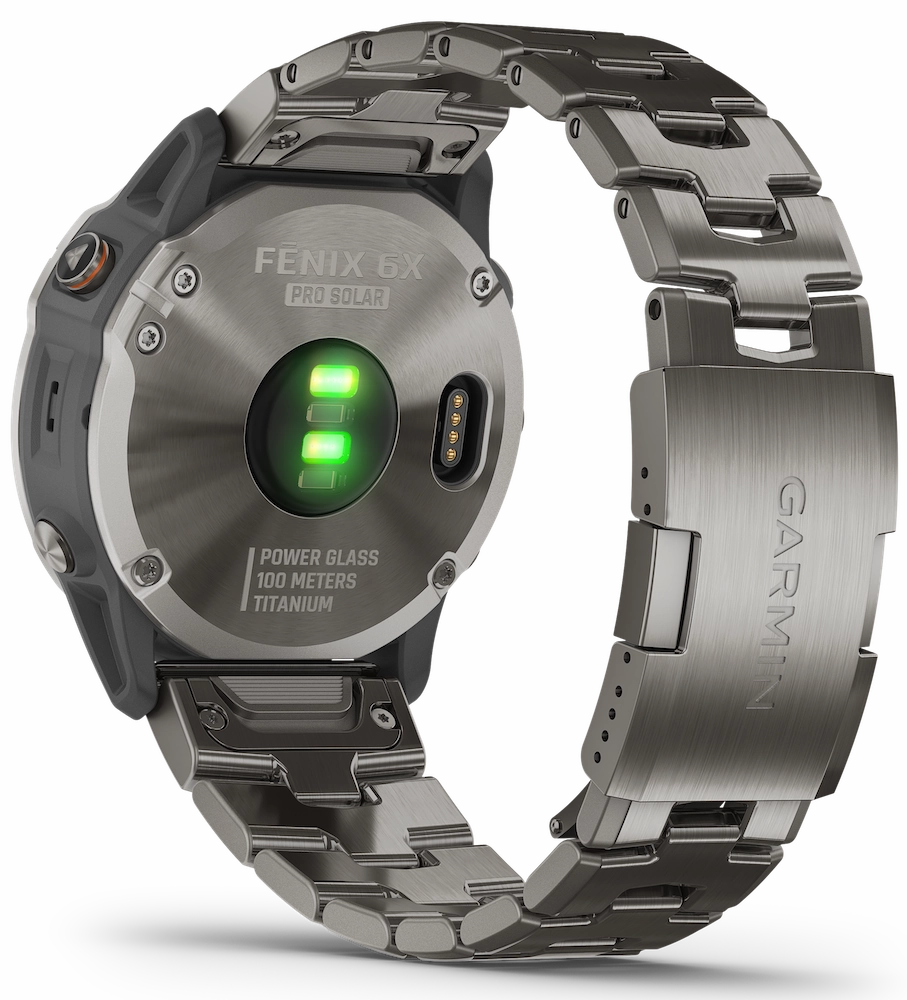 Garmin Watch Fenix 6X Pro Solar Titanium With Titanium Band D