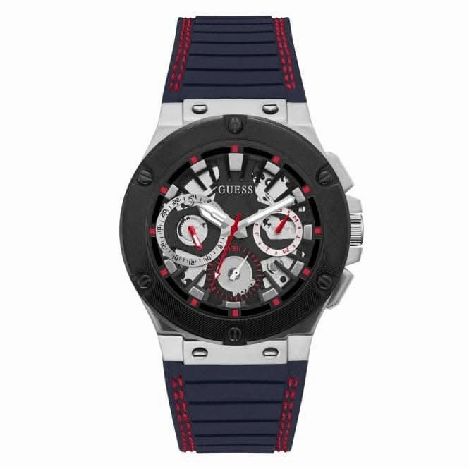 Gents Circuit Silicone Silver Watch GW0487G1