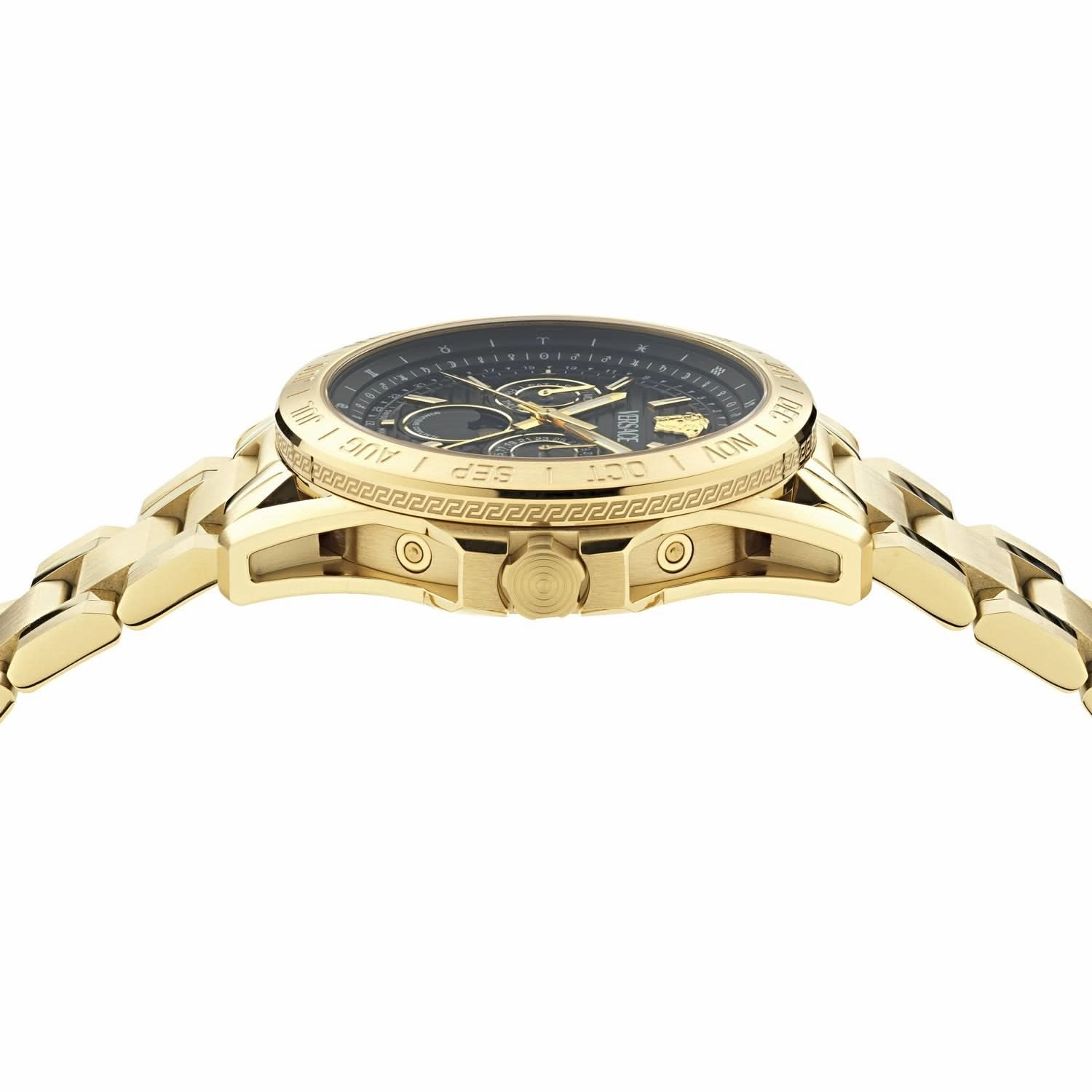 Gents Galaxy Moonph Black Guilloch Watch VE0K00425