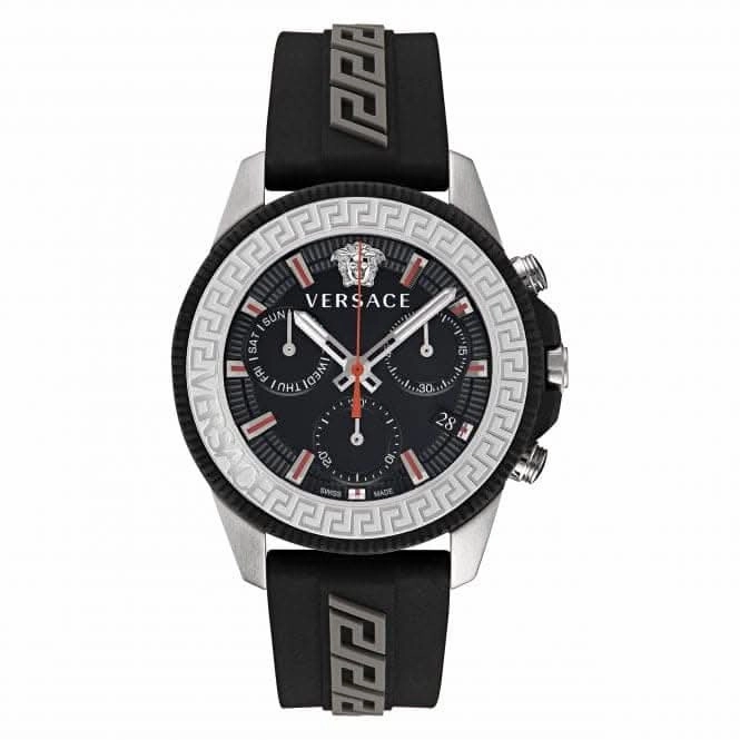 Gents Greca Act Stainless Steel Black Watch VE3J00222