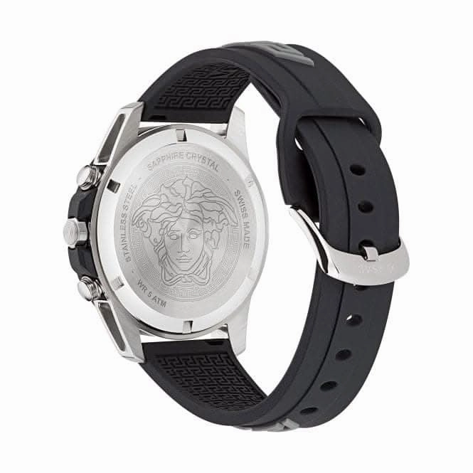 Gents Greca Act Stainless Steel Black Watch VE3J00222