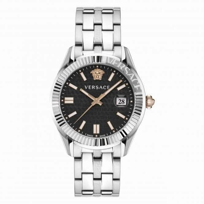Gents Greca Time Stainless Steel Black Watch VE3K00322