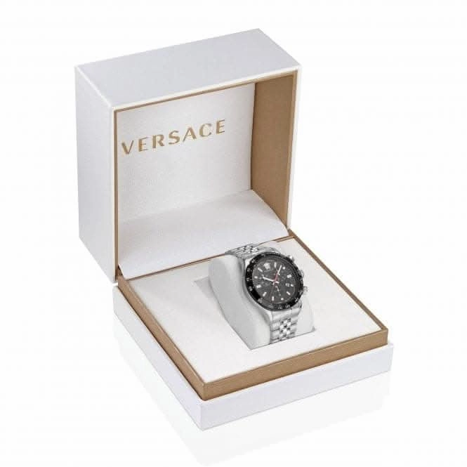Gents Hellenyium Stainless Steel Black Watch VE2U00322