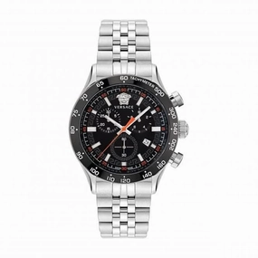 Gents Hellenyium Stainless Steel Black Watch VE2U00322