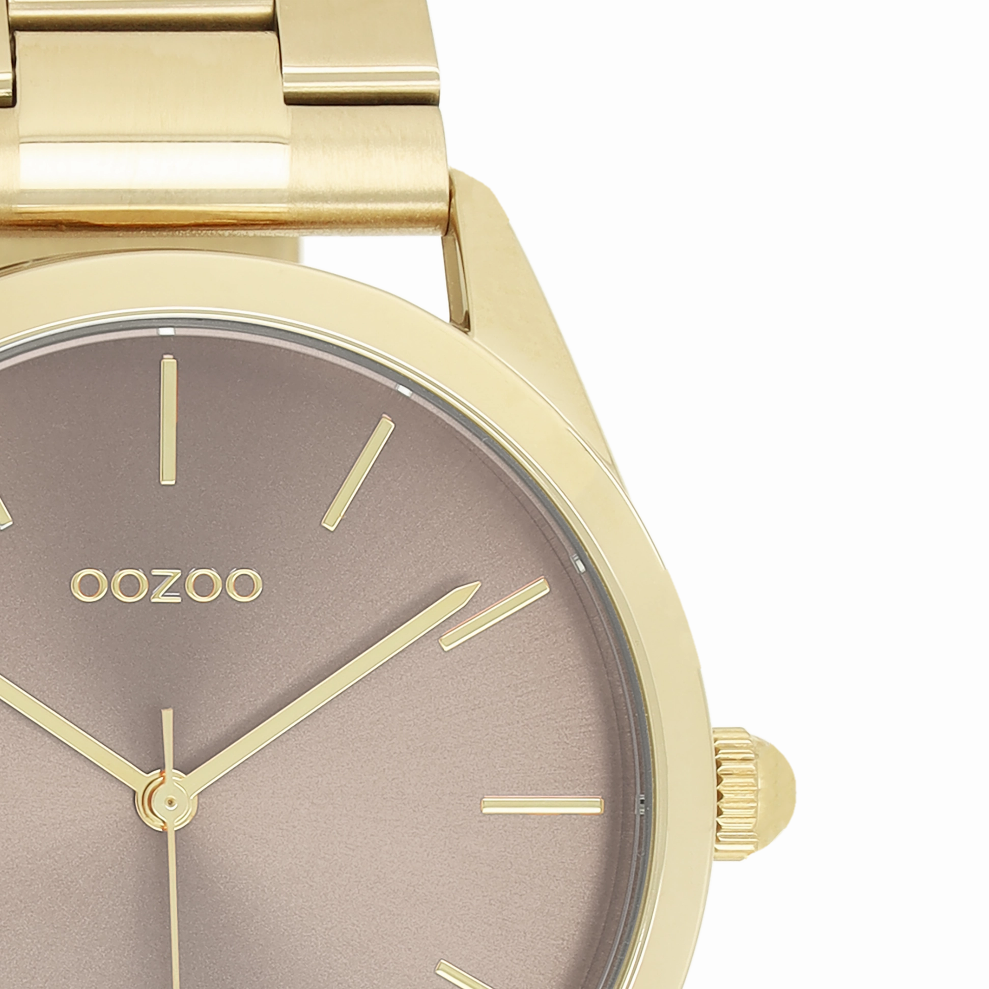 Gold coloured OOZOO watch with stainless steel bracelet - C11431