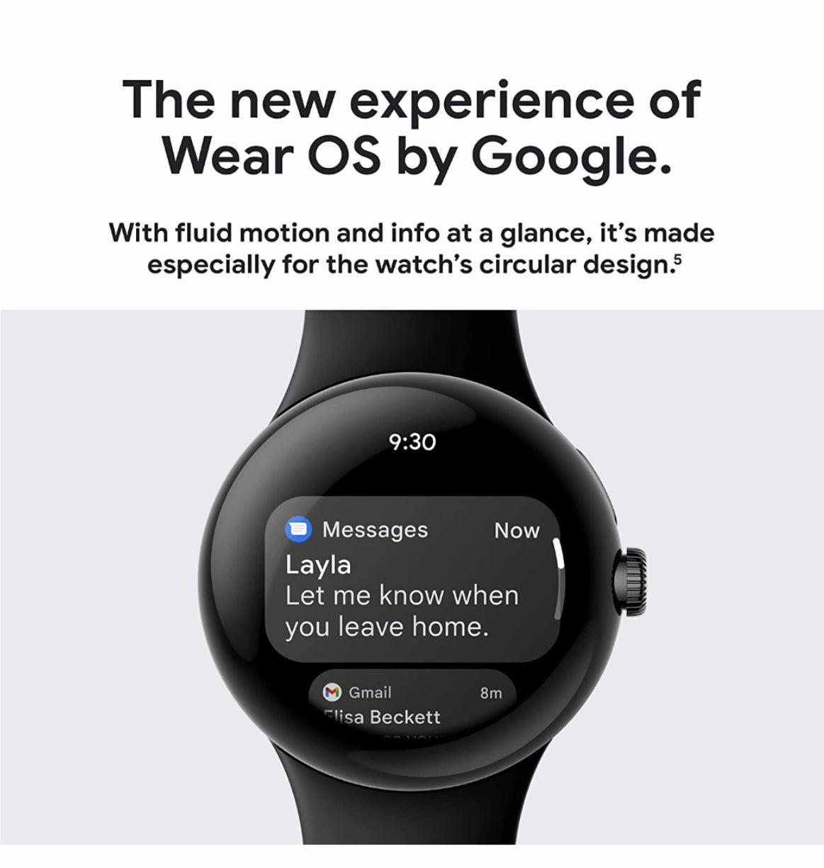 GOOGLE PIXEL WATCH SILVER/CHALK