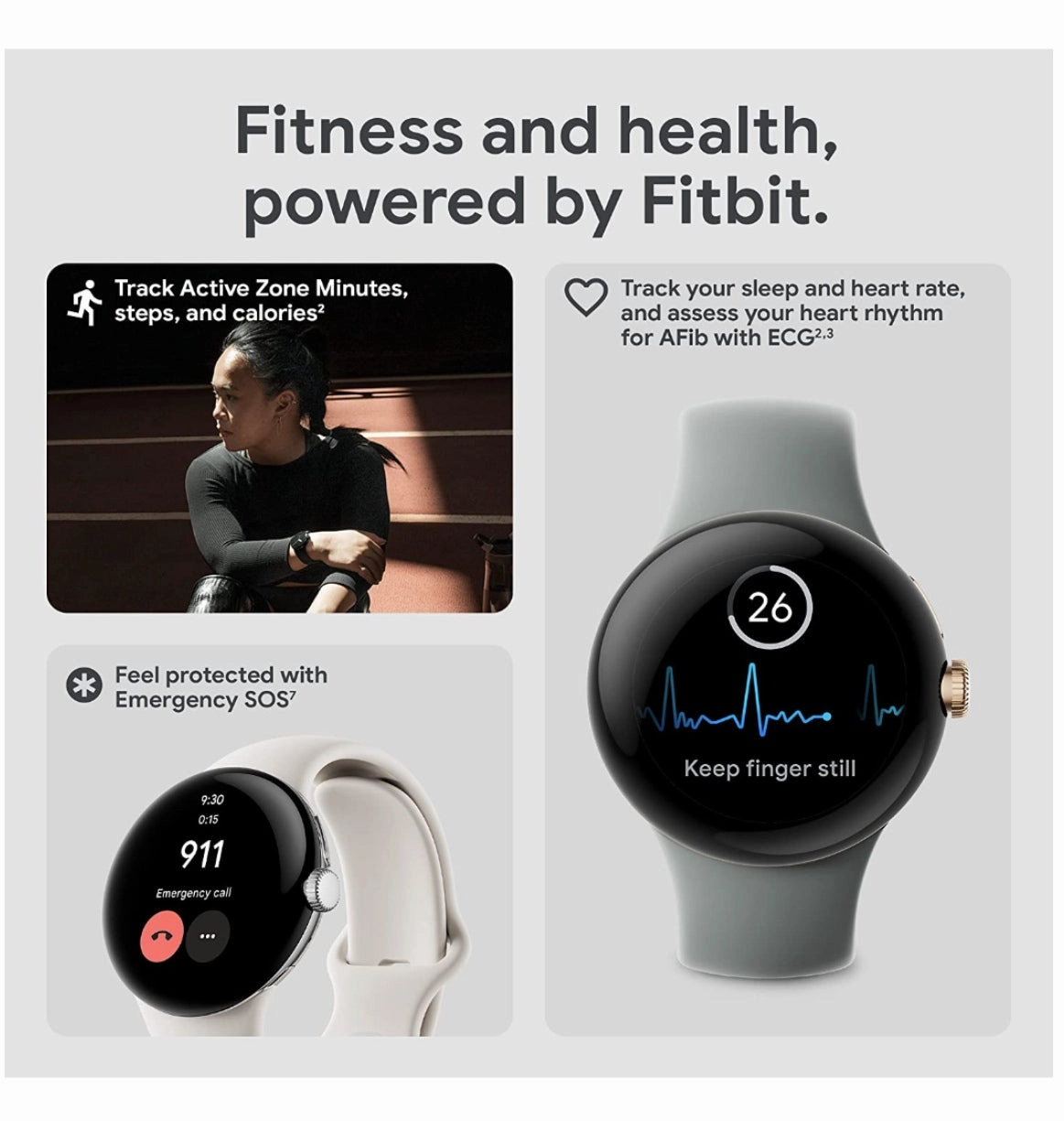 GOOGLE PIXEL WATCH SILVER/CHALK