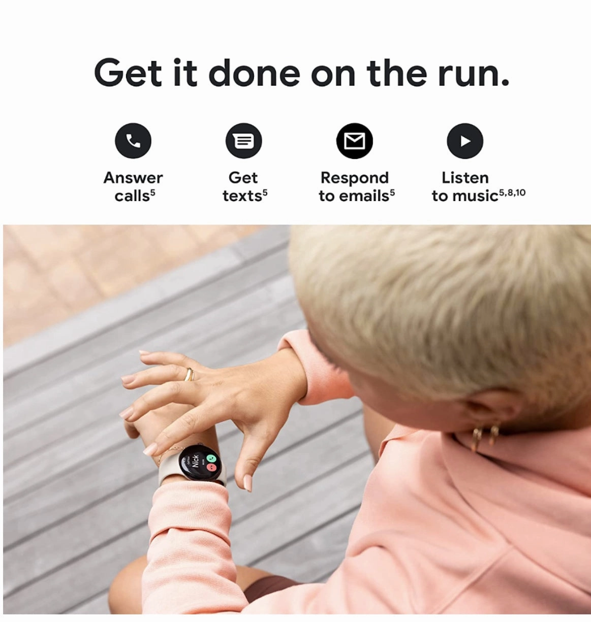 GOOGLE PIXEL WATCH SILVER/CHALK