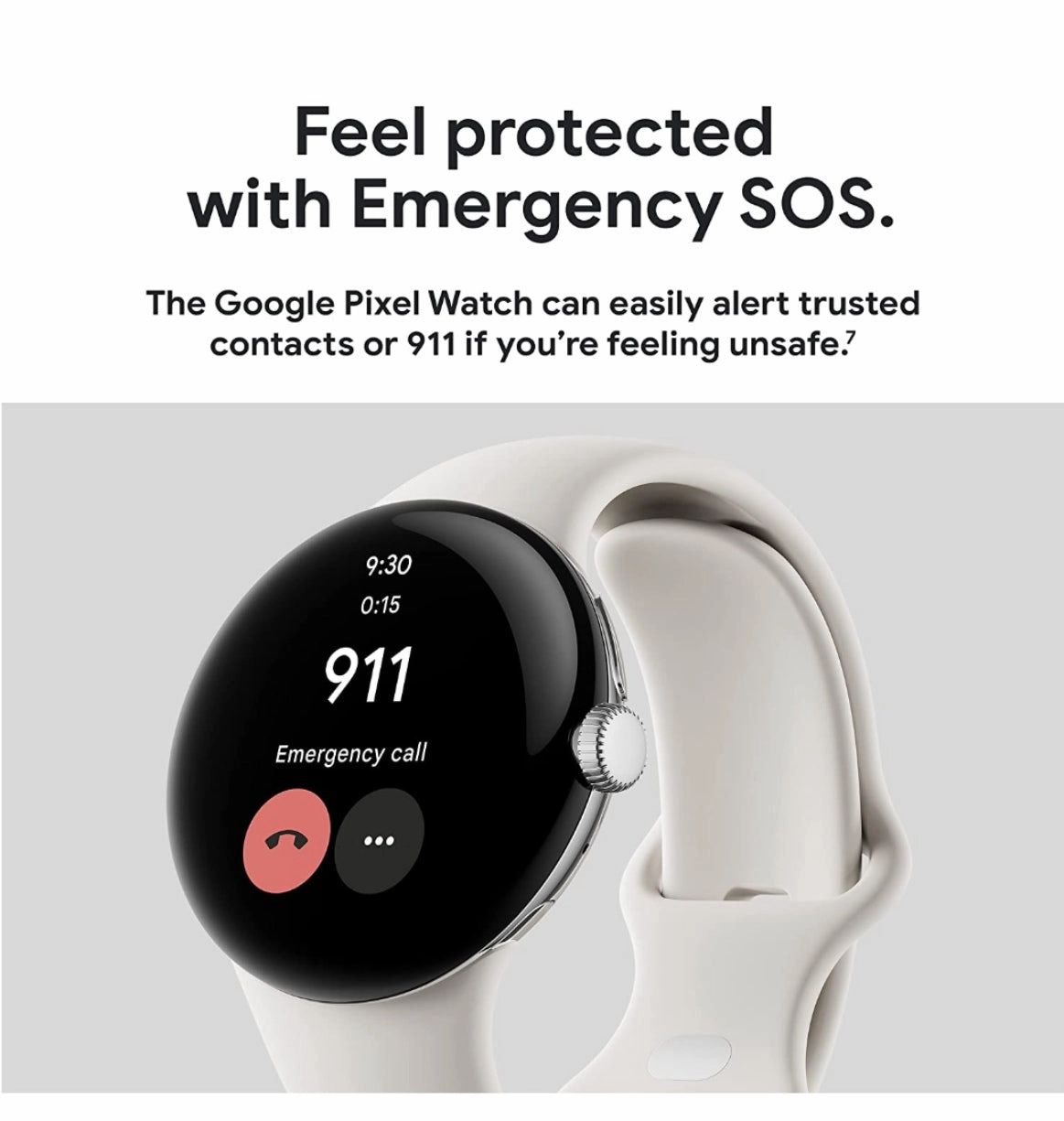 GOOGLE PIXEL WATCH SILVER/CHALK