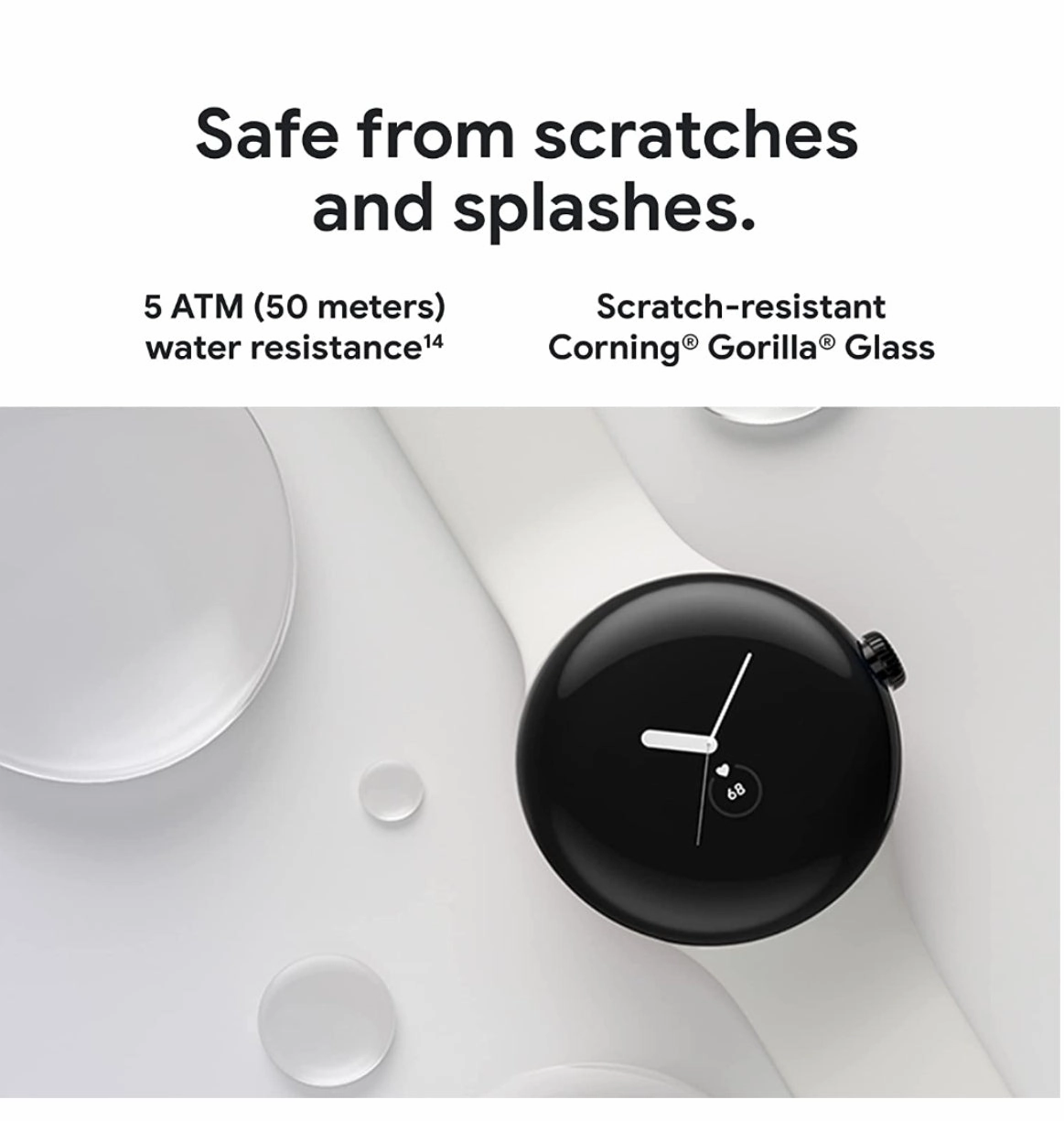 GOOGLE PIXEL WATCH SILVER/CHALK