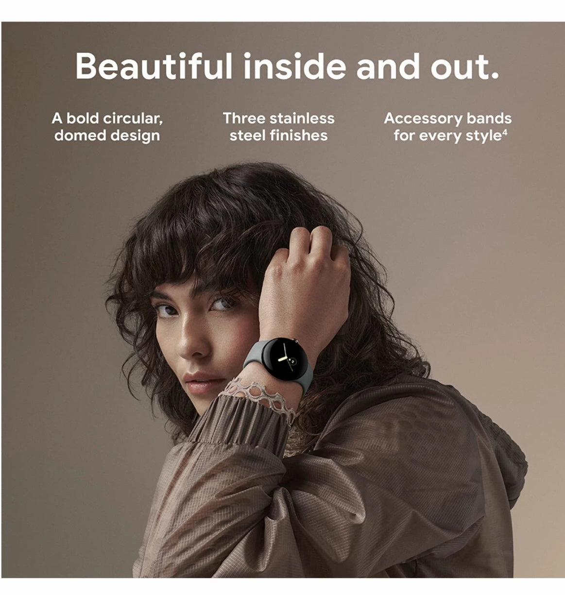 GOOGLE PIXEL WATCH SILVER/CHALK