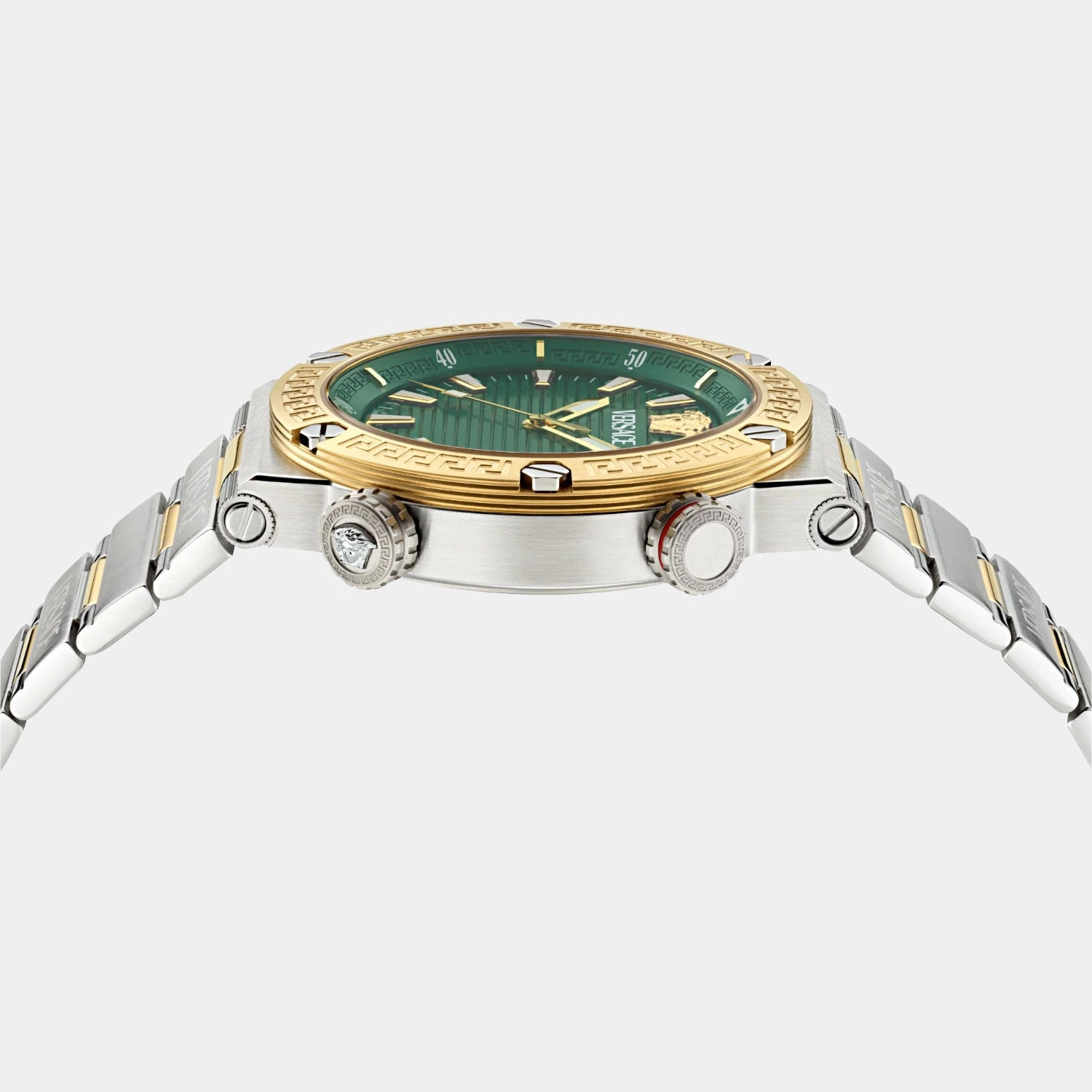 Greca Men Quartz Green Dial Analog Stainless Steel Watch VE8G00524