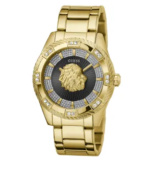 Guess Beast Black Dial Gold Stainless Steel Watch GW0783G1