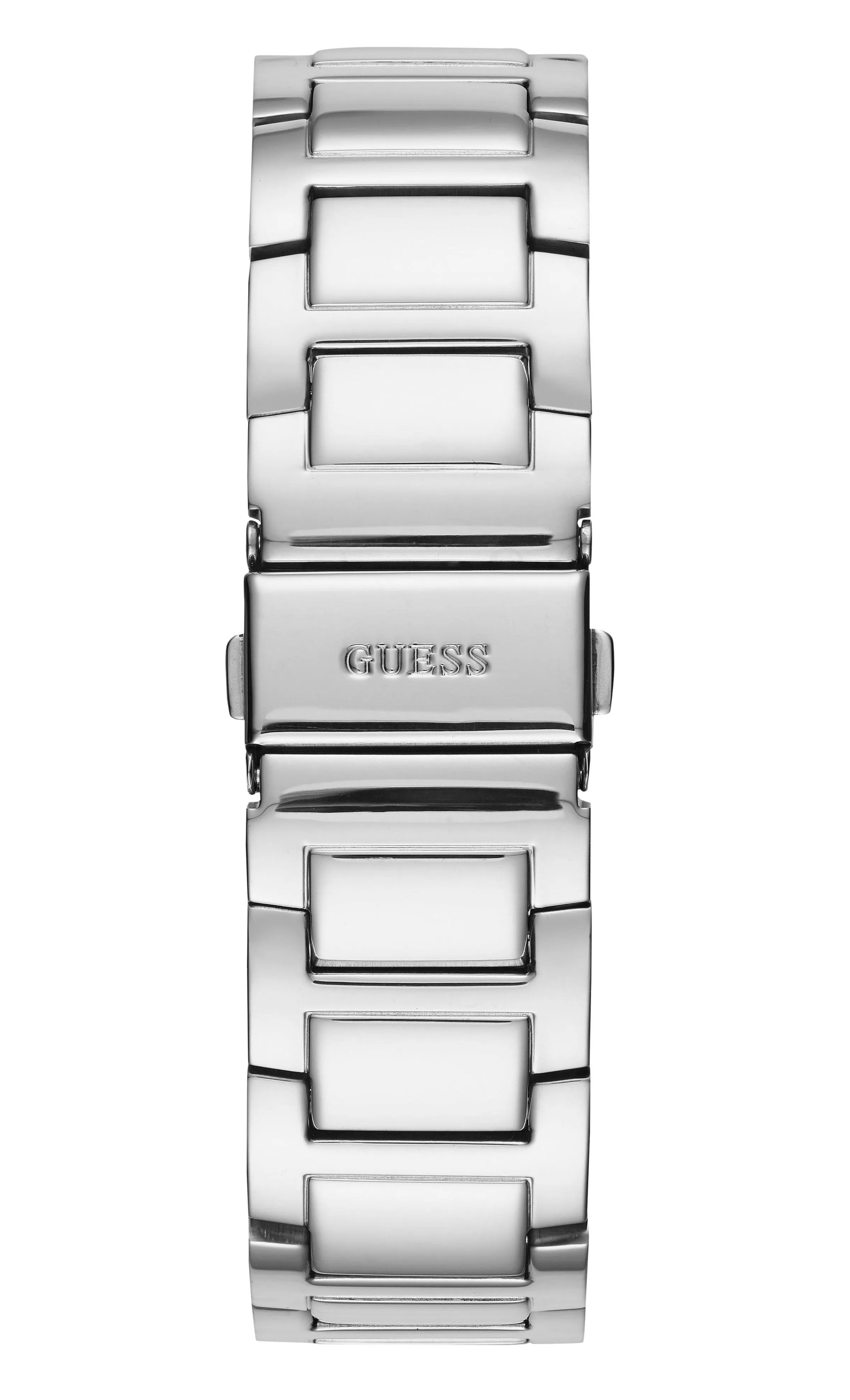 Guess Frontier Silver Dial Stainless Steel Watch W1156L1