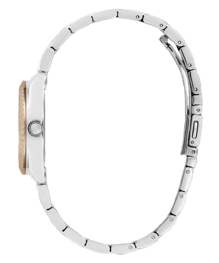 Guess  Mini Luna Silver Dial Two Tone Stainless Steel Watch GW0687L3