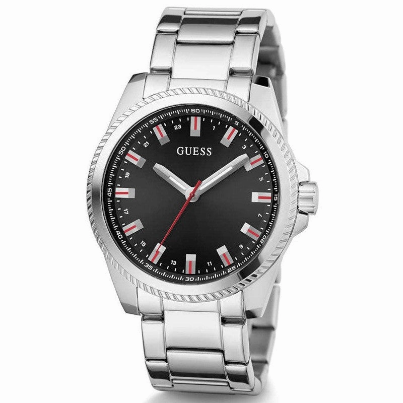 Guess Champ Black Dial Analog Watch