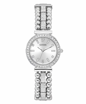 Guess Gala Silver Dial Stainless Steel Watch GW0401L1