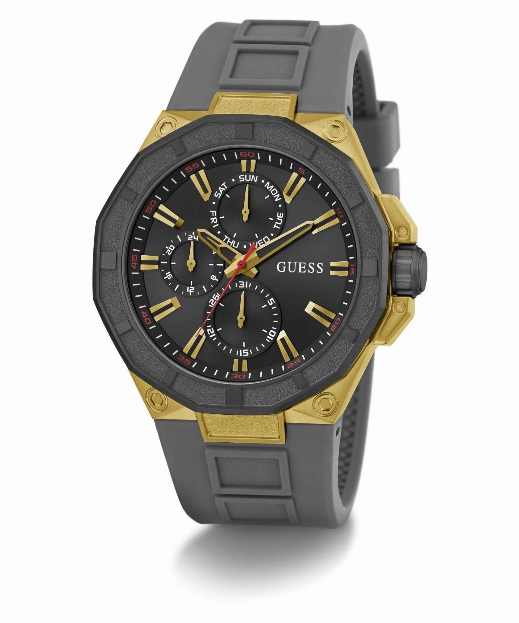 Guess Gents R2 Two Tone Silicone Watch GW0803G1