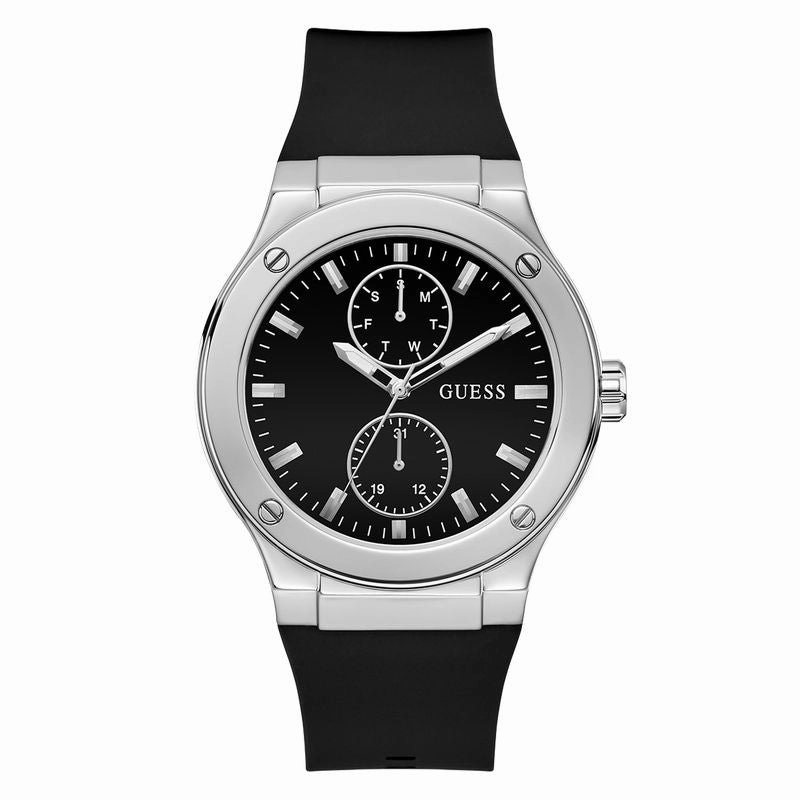 Guess Jet Black Dial Multifunction Watch