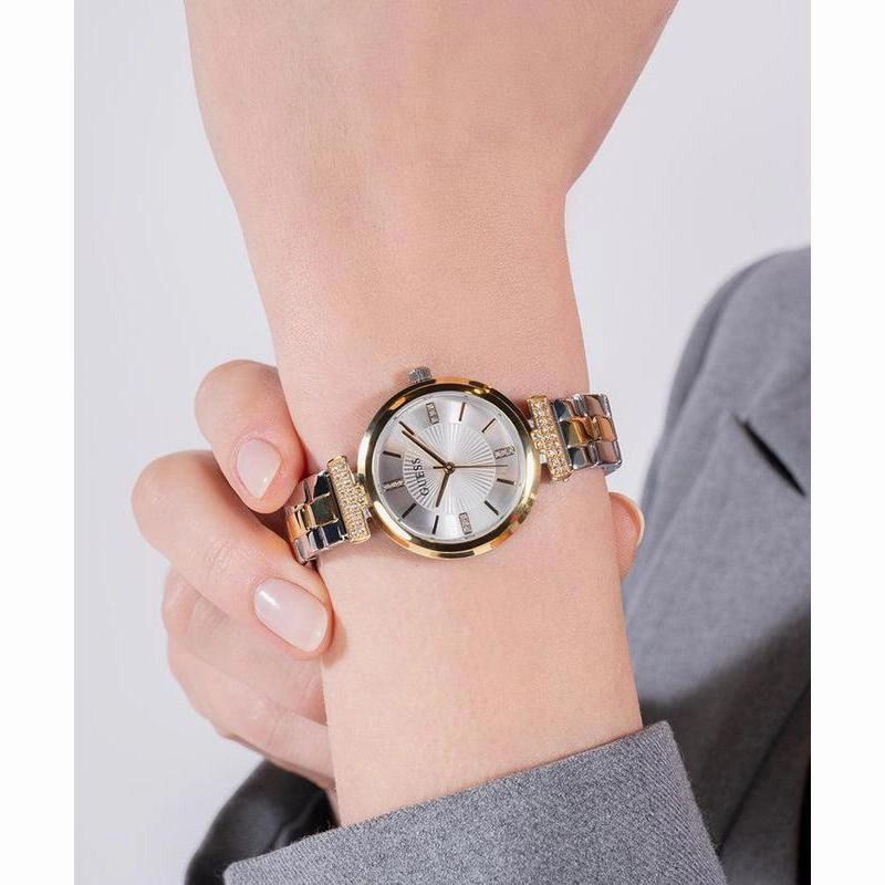 Guess Ladies 2-Tone Gold Tone Analog Watch