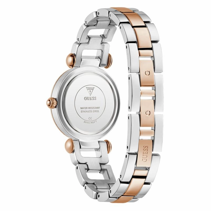 Guess Ladies 2-Tone Rose Gold Tone Analog Watch