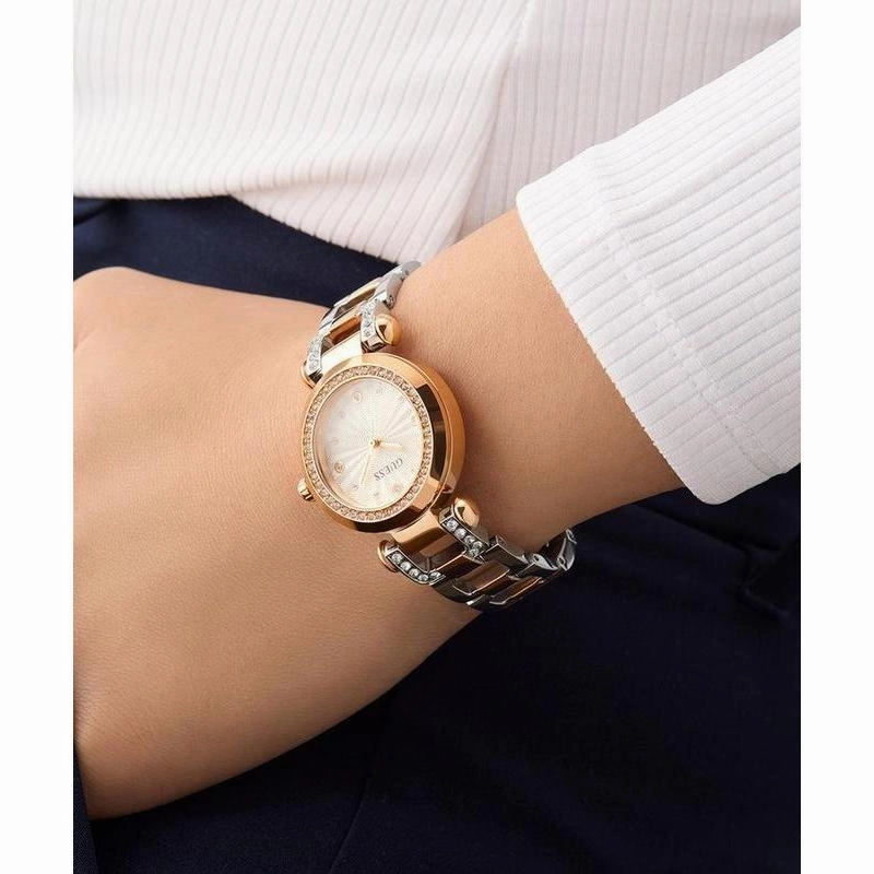 Guess Ladies 2-Tone Rose Gold Tone Analog Watch