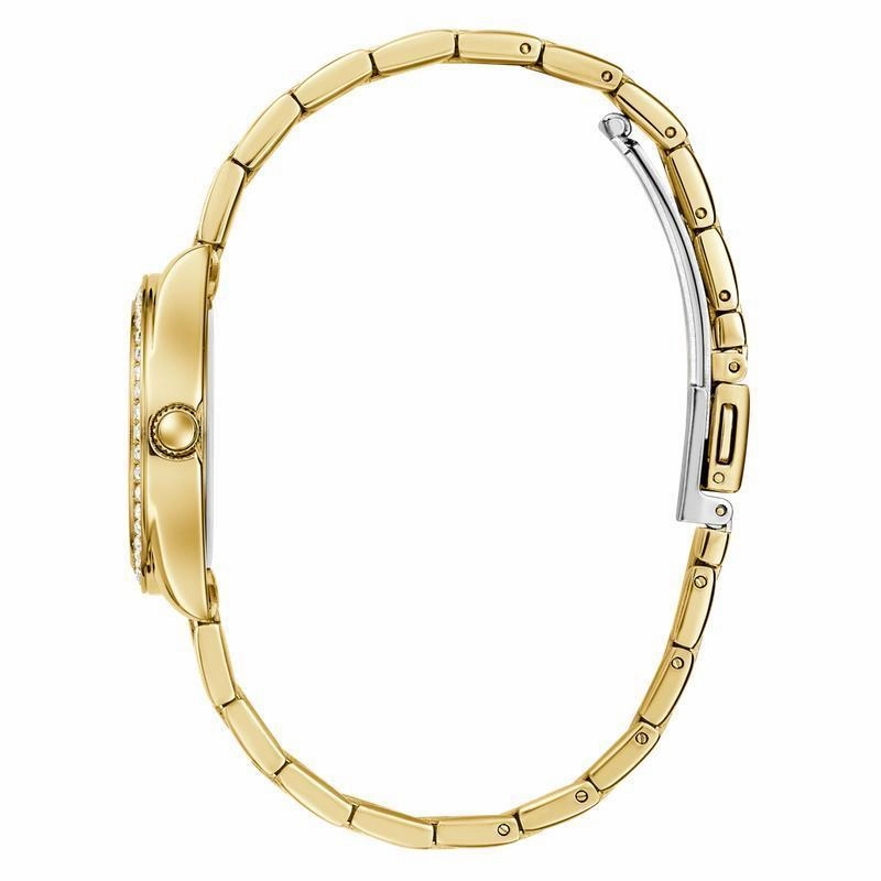 Guess Ladies Gold Tone Analog Watch