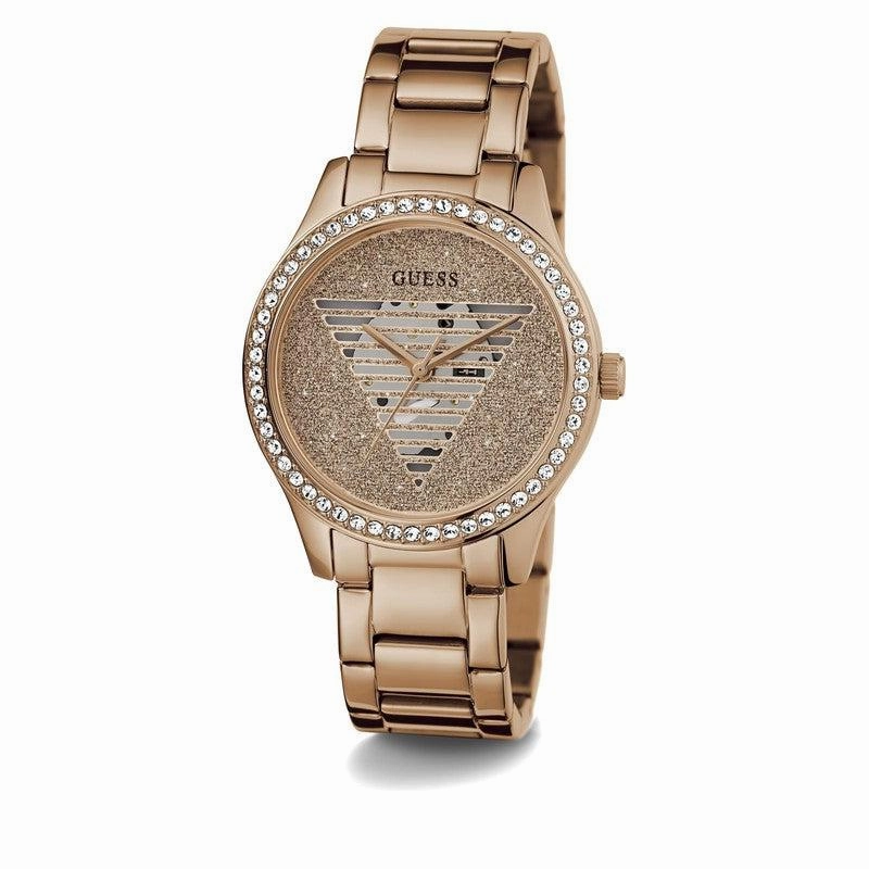 GUESS Ladies Idol Rose Gold Tone Analog Watch GW0605L3