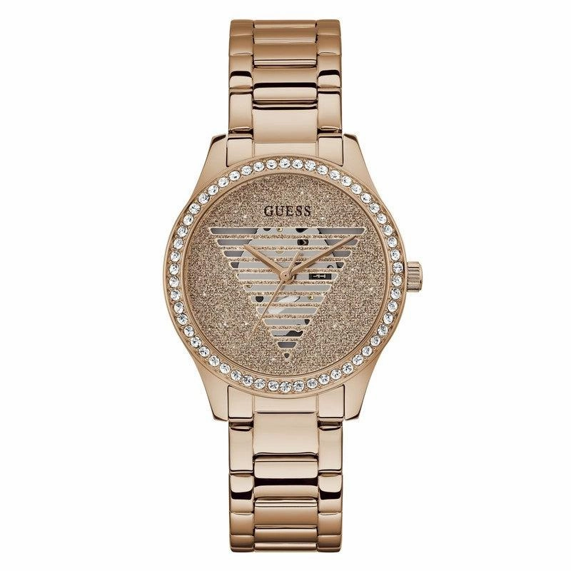 GUESS Ladies Idol Rose Gold Tone Analog Watch GW0605L3