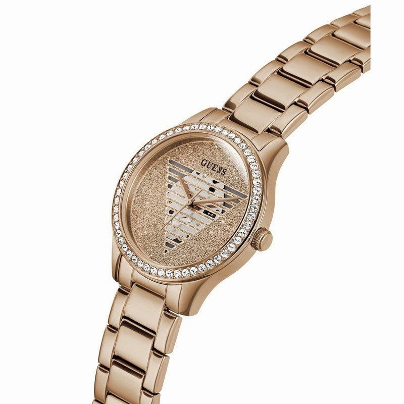 GUESS Ladies Idol Rose Gold Tone Analog Watch GW0605L3