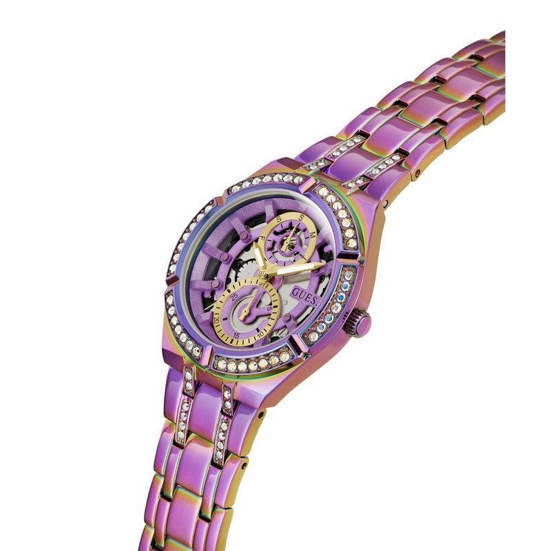 Guess Ladies Iridescent Tone Multi-function Watch GW0604L4