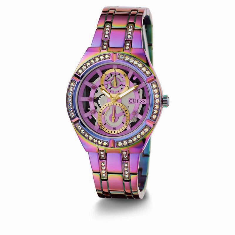 Guess Ladies Iridescent Tone Multi-function Watch GW0604L4
